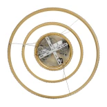 kelvo® DIAMOND KLV-101-0238 Κρεμαστό Φωτιστικό Οροφής LED 100W 10000lm 180° AC 220-240V IP20 Ρυθμιζόμενο Λευκό CCT με Χειριστήριο από 2700K έως 6000K Dimmable - Lumileds SMD Chip - Χρυσό Πλατίνα - Μ60 x Π60 x Υ60cm - 3 Χρόνια Εγγύηση