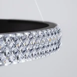 kelvo® DIAMOND KLV-101-0239 Κρεμαστό Φωτιστικό Οροφής LED 120W 12000lm 180° AC 220-240V IP20 Ρυθμιζόμενο Λευκό CCT με Χειριστήριο από 2700K έως 6000K Dimmable - Lumileds SMD Chip - Μαύρο Ματ - Μ80 x Π80 x Υ80cm - 3 Χρόνια Εγγύηση