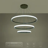 kelvo® DIAMOND KLV-101-0240 Κρεμαστό Φωτιστικό Οροφής LED 120W 12000lm 180° AC 220-240V IP20 Ρυθμιζόμενο Λευκό CCT με Χειριστήριο από 2700K έως 6000K Dimmable - Lumileds SMD Chip - Χρυσό Πλατίνα - Μ80 x Π80 x Υ80cm - 3 Χρόνια Εγγύηση