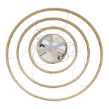 kelvo® DIAMOND KLV-101-0240 Κρεμαστό Φωτιστικό Οροφής LED 120W 12000lm 180° AC 220-240V IP20 Ρυθμιζόμενο Λευκό CCT με Χειριστήριο από 2700K έως 6000K Dimmable - Lumileds SMD Chip - Χρυσό Πλατίνα - Μ80 x Π80 x Υ80cm - 3 Χρόνια Εγγύηση