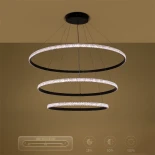 kelvo® DIAMOND KLV-101-0241 Κρεμαστό Φωτιστικό Οροφής LED 150W 15000lm 180° AC 220-240V IP20 Ρυθμιζόμενο Λευκό CCT με Χειριστήριο από 2700K έως 6000K Dimmable - Lumileds SMD Chip - Μαύρο Ματ - Μ100 x Π100 x Υ100cm - 3 Χρόνια Εγγύηση