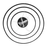 kelvo® DIAMOND KLV-101-0241 Κρεμαστό Φωτιστικό Οροφής LED 150W 15000lm 180° AC 220-240V IP20 Ρυθμιζόμενο Λευκό CCT με Χειριστήριο από 2700K έως 6000K Dimmable - Lumileds SMD Chip - Μαύρο Ματ - Μ100 x Π100 x Υ100cm - 3 Χρόνια Εγγύηση