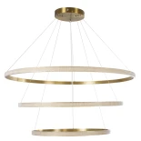 kelvo® DIAMOND KLV-101-0242 Κρεμαστό Φωτιστικό Οροφής LED 150W 15000lm 180° AC 220-240V IP20 Ρυθμιζόμενο Λευκό CCT με Χειριστήριο από 2700K έως 6000K Dimmable - Lumileds SMD Chip - Χρυσό Πλατίνα - Μ100 x Π100 x Υ100cm - 3 Χρόνια Εγγύηση