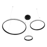 kelvo® DIAMOND KLV-101-0243 Κρεμαστό Φωτιστικό Οροφής LED 100W 10000lm 180° AC 220-240V IP20 Ρυθμιζόμενο Λευκό CCT με Χειριστήριο από 2700K έως 6000K Dimmable - Lumileds SMD Chip - Μαύρο Ματ - Μ110 x Π110 x Υ60cm - 3 Χρόνια Εγγύηση