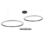 kelvo® DIAMOND KLV-101-0245 Κρεμαστό Φωτιστικό Οροφής LED 150W 15000lm 180° AC 220-240V IP20 Ρυθμιζόμενο Λευκό CCT με Χειριστήριο από 2700K έως 6000K Dimmable - Lumileds SMD Chip - Μαύρο Ματ - Μ170 x Π170 x Υ60cm - 3 Χρόνια Εγγύηση