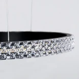 kelvo® DIAMOND KLV-101-0245 Κρεμαστό Φωτιστικό Οροφής LED 150W 15000lm 180° AC 220-240V IP20 Ρυθμιζόμενο Λευκό CCT με Χειριστήριο από 2700K έως 6000K Dimmable - Lumileds SMD Chip - Μαύρο Ματ - Μ170 x Π170 x Υ60cm - 3 Χρόνια Εγγύηση