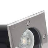 kelvo® KERIA KLV-101-0276 Χωνευτό Φωτιστικό Σποτ Δαπέδου για Λάμπα MR16 με Ντουί GU10 AC 220-240V Αδιάβροχο IP68 IK09 - Ανοξείδωτο Ατσάλι SS316 - Μ11 x Π11 x Υ11.5cm / Q10.4cm