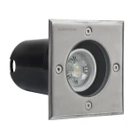 kelvo® KERIA KLV-101-0276 Χωνευτό Φωτιστικό Σποτ Δαπέδου για Λάμπα MR16 με Ντουί GU10 AC 220-240V Αδιάβροχο IP68 IK09 - Ανοξείδωτο Ατσάλι SS316 - Μ11 x Π11 x Υ11.5cm / Q10.4cm