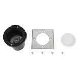 kelvo® KERIA KLV-101-0276 Χωνευτό Φωτιστικό Σποτ Δαπέδου για Λάμπα MR16 με Ντουί GU10 AC 220-240V Αδιάβροχο IP68 IK09 - Ανοξείδωτο Ατσάλι SS316 - Μ11 x Π11 x Υ11.5cm / Q10.4cm