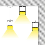 kelvo® ORION KLV-101-0362-V2 Γραμμικό Φωτιστικό Οροφής LED 72W 7200lm 120° AC 220-240V IP20 Ρυθμιζόμενο Λευκό CCT με Χειριστήριο από 2700K έως 6000K Dimmable - Lumileds SMD Chip - Μαύρο Ματ - Μ120 x Π5 x Υ7.5cm - 3 Χρόνια Εγγύηση