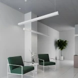 kelvo® ORION KLV-101-0363 Κρεμαστό Γραμμικό Φωτιστικό Οροφής LED 72W 7200lm 120° AC 220-240V IP20 Ρυθμιζόμενο Λευκό CCT με Χειριστήριο από 2700K έως 6000K Dimmable - Lumileds SMD Chip - Λευκό Ματ - Μ120 x Π5 x Υ7.5cm - 3 Χρόνια Εγγύηση