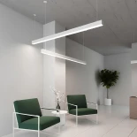 kelvo® ORION KLV-101-0363 Κρεμαστό Γραμμικό Φωτιστικό Οροφής LED 72W 7200lm 120° AC 220-240V IP20 Ρυθμιζόμενο Λευκό CCT με Χειριστήριο από 2700K έως 6000K Dimmable - Lumileds SMD Chip - Λευκό Ματ - Μ120 x Π5 x Υ7.5cm - 3 Χρόνια Εγγύηση