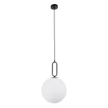 kelvo® BELLISSIMO KLV-101-0374 Κρεμαστό Φωτιστικό Οροφής για Λάμπα με Ντουί E27 AC 220-240V IP20 - Μαύρο Ματ & Λευκό - Μ30 x Π30 x Υ52cm