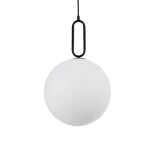 kelvo® BELLISSIMO KLV-101-0374 Κρεμαστό Φωτιστικό Οροφής για Λάμπα με Ντουί E27 AC 220-240V IP20 - Μαύρο Ματ & Λευκό - Μ30 x Π30 x Υ52cm