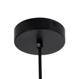 kelvo® BELLISSIMO KLV-101-0375 Κρεμαστό Φωτιστικό Οροφής για Λάμπα με Ντουί E27 AC 220-240V IP20 - Μαύρο Ματ & Λευκό - Μ40 x Π40 x Υ62cm