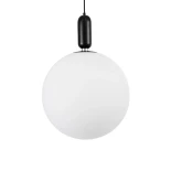 kelvo® ESTETICO KLV-101-0381 Κρεμαστό Φωτιστικό Οροφής για Λάμπα με Ντουί E27 AC 220-240V IP20 - Μαύρο Ματ & Λευκό - Μ40 x Π40 x Υ58cm