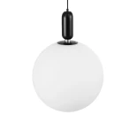 kelvo® ESTETICO KLV-101-0381 Κρεμαστό Φωτιστικό Οροφής για Λάμπα με Ντουί E27 AC 220-240V IP20 - Μαύρο Ματ & Λευκό - Μ40 x Π40 x Υ58cm