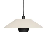 GLOBOSTAR® STORM 203-0293 Μοντέρνο Κρεμαστό Φωτιστικό Οροφής με Ντουί 1 x E27 AC 220-240V IP20 - Μαύρο &  Λευκό - Μ50 x Π50 x Υ24cm
