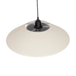 GLOBOSTAR® STORM 203-0293 Μοντέρνο Κρεμαστό Φωτιστικό Οροφής με Ντουί 1 x E27 AC 220-240V IP20 - Μαύρο &  Λευκό - Μ50 x Π50 x Υ24cm