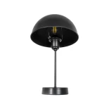 GLOBOSTAR® GAZETA 203-0296 Μοντέρνο Επιτραπέζιο Φωτιστικό Πορτατίφ με Ντουί 1 x E27 AC 220-240V IP20 - Μαύρο - Μ25 x Π25 x Υ39cm