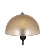 GLOBOSTAR® GAZETA 203-0297 Μοντέρνο Επιτραπέζιο Φωτιστικό Πορτατίφ με Ντουί 1 x E27 AC 220-240V IP20 - Μαύρο & Καφέ - Μ25 x Π25 x Υ39cm