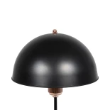 GLOBOSTAR® GAZETA 203-0300 Μοντέρνο Επιτραπέζιο Φωτιστικό Πορτατίφ με Ντουί 1 x E27 AC 220-240V IP20 - Μαύρο & Μπρονζέ - Μ25 x Π25 x Υ39cm