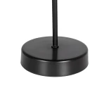 GLOBOSTAR® GAZETA 203-0300 Μοντέρνο Επιτραπέζιο Φωτιστικό Πορτατίφ με Ντουί 1 x E27 AC 220-240V IP20 - Μαύρο & Μπρονζέ - Μ25 x Π25 x Υ39cm