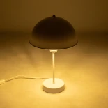 GLOBOSTAR® GAZETA 203-0301 Μοντέρνο Επιτραπέζιο Φωτιστικό Πορτατίφ με Ντουί 1 x E27 AC 220-240V IP20 - Λευκό  - Μ25 x Π25 x Υ39cm