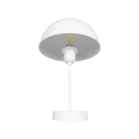 GLOBOSTAR® GAZETA 203-0301 Μοντέρνο Επιτραπέζιο Φωτιστικό Πορτατίφ με Ντουί 1 x E27 AC 220-240V IP20 - Λευκό  - Μ25 x Π25 x Υ39cm