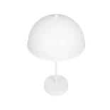 GLOBOSTAR® GAZETA 203-0301 Μοντέρνο Επιτραπέζιο Φωτιστικό Πορτατίφ με Ντουί 1 x E27 AC 220-240V IP20 - Λευκό  - Μ25 x Π25 x Υ39cm