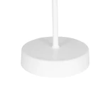 GLOBOSTAR® GAZETA 203-0301 Μοντέρνο Επιτραπέζιο Φωτιστικό Πορτατίφ με Ντουί 1 x E27 AC 220-240V IP20 - Λευκό  - Μ25 x Π25 x Υ39cm