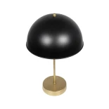 GLOBOSTAR® GAZETA 203-0305 Μοντέρνο Επιτραπέζιο Φωτιστικό Πορτατίφ με Ντουί 1 x E27 AC 220-240V IP20 - Μαύρο & Χρυσό - Μ25 x Π25 x Υ39cm