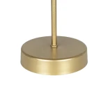 GLOBOSTAR® GAZETA 203-0305 Μοντέρνο Επιτραπέζιο Φωτιστικό Πορτατίφ με Ντουί 1 x E27 AC 220-240V IP20 - Μαύρο & Χρυσό - Μ25 x Π25 x Υ39cm