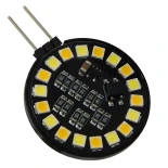 GLOBOSTAR® G4SIDE 76110 Λάμπα G4 LED 3W 300lm 120° DC 12V IP20 Ρυθμιζόμενο Λευκό CCT με On/Off 2700K/4500K/6000K - Sanan SMD Chip - Side Pin - Μ3.2 x Π3.2 x Υ0.7cm - 2 Χρόνια Εγγύηση
