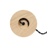 GLOBOSTAR® NOX 77703 Μοντέρνο Επιτραπέζιο Φωτιστικό Πορτατίφ με Ντουί 1 x E27 AC 220-240V IP20 - Μπεζ & Ασημί - Μ12 x Π12 x Υ9cm