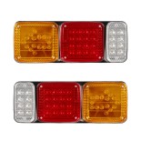 GLOBOSTAR® ARROWLIGHT 999-0262 Πίσω Φανάρι Οχημάτων Βέλος LED 9W 360lm 180° DC 24V Αδιάβροχο IP66 Πορτοκαλί & Κόκκινο & Ψυχρό Λευκό 6000K - Μ40 x Π3.5 x Υ15cm - Πακέτο 2 Τεμαχίων - 1 Χρόνο Εγγύηση