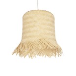 GLOBOSTAR® HAWAII 999-0125 Boho Κρεμαστό Φωτιστικό Οροφής με Ντουί 1 x E27 AC 220-240V IP20 - Μπεζ - Μ30 x Π30 x Υ30cm