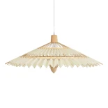 GLOBOSTAR® VENTALIA 999-0066 Boho Κρεμαστό Φωτιστικό Οροφής με Ντουί 1 x E27 AC 220-240V IP20 - Μπεζ - Μ83 x Π83 x Υ36cm