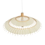 GLOBOSTAR® VENTALIA 999-0066 Boho Κρεμαστό Φωτιστικό Οροφής με Ντουί 1 x E27 AC 220-240V IP20 - Μπεζ - Μ83 x Π83 x Υ36cm