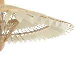 GLOBOSTAR® VENTALIA 999-0066 Boho Κρεμαστό Φωτιστικό Οροφής με Ντουί 1 x E27 AC 220-240V IP20 - Μπεζ - Μ83 x Π83 x Υ36cm