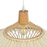 GLOBOSTAR® VENTALIA 999-0067 Boho Κρεμαστό Φωτιστικό Οροφής με Ντουί 1 x E27 AC 220-240V IP20 - Μπεζ - Μ60 x Π60 x Υ30cm