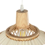 GLOBOSTAR® VENTALIA 999-0068 Boho Κρεμαστό Φωτιστικό Οροφής με Ντουί 1 x E27 AC 220-240V IP20 - Μπεζ - Μ40 x Π40 x Y23cm