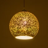 GLOBOSTAR® JUPITER 999-0146 Μοντέρνο Κρεμαστό Φωτιστικό Οροφής με Ντουί 1 x E27 AC 220-240V IP20 - Πολύχρωμο - Μ25 x Π25 x Υ26cm