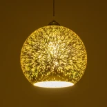 GLOBOSTAR® SATURN 999-0147 Μοντέρνο Κρεμαστό Φωτιστικό Οροφής με Ντουί 1 x E27 AC 220-240V IP20 - Πολύχρωμο - Μ25 x Π25 x Υ22cm