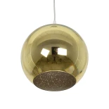 GLOBOSTAR® SATURN 999-0147 Μοντέρνο Κρεμαστό Φωτιστικό Οροφής με Ντουί 1 x E27 AC 220-240V IP20 - Πολύχρωμο - Μ25 x Π25 x Υ22cm