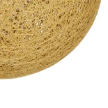 GLOBOSTAR® OCEANA 999-0155 Boho Κρεμαστό Φωτιστικό Οροφής με Ντουί 1 x E27 AC 220-240V IP20 - Μπεζ & Χρυσό - Μ60 x Π60 x Υ60cm