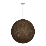 GLOBOSTAR® OCEANA 999-0156 Boho Κρεμαστό Φωτιστικό Οροφής με Ντουί 1 x E27 AC 220-240V IP20 - Καφέ - Μ60 x Π60 x Υ60cm