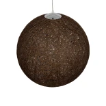 GLOBOSTAR® OCEANA 999-0156 Boho Κρεμαστό Φωτιστικό Οροφής με Ντουί 1 x E27 AC 220-240V IP20 - Καφέ - Μ60 x Π60 x Υ60cm