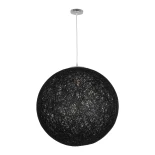 GLOBOSTAR® OCEANA 999-0157 Boho Κρεμαστό Φωτιστικό Οροφής με Ντουί 1 x E27 AC 220-240V IP20 - Μαύρο - Μ60 x Π60 x Υ60cm