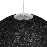 GLOBOSTAR® OCEANA 999-0157 Boho Κρεμαστό Φωτιστικό Οροφής με Ντουί 1 x E27 AC 220-240V IP20 - Μαύρο - Μ60 x Π60 x Υ60cm